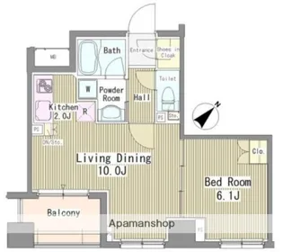 リベルテ月島【6階】の間取り