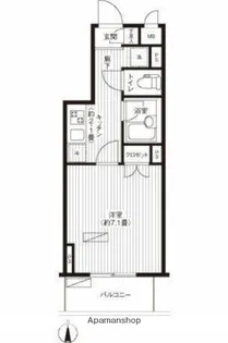 エフシティ亀戸【8階】の間取り