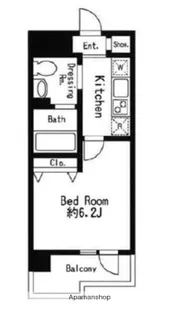 ドゥーエ西大島Ⅱ【12階】の間取り