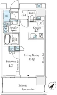 MID TOWER GRAND【8階】の間取り