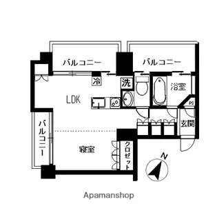 フロリスオーランティウム3【7階】の間取り