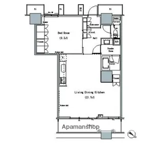 THE TOKYO TOWERS MIDTOWER【9階】の間取り