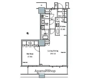 THE TOKYO TOWERS MIDTOWER【18階】の間取り