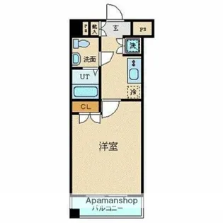 ヴィーダスカイコート品川【9階】の間取り