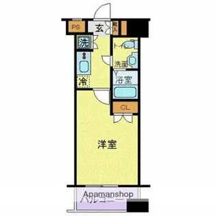 ヴィーダスカイコート品川【7階】の間取り