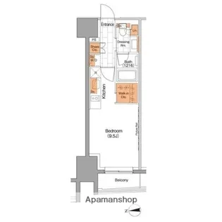 ザ・パークハビオ上野【2階】の間取り