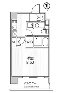 アーデン麻布十番【8階】の間取り