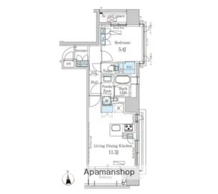 パークアクシス上野・稲荷町【5階】の間取り