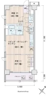 エスティメゾン豊洲レジデンスE【5階】の間取り
