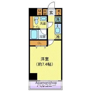 プレール・ドゥーク木場駅前【8階】の間取り