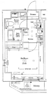 AXAS深川住吉【1階】の間取り