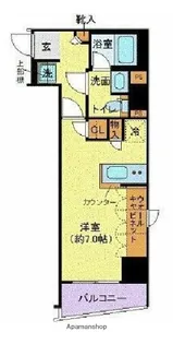 フェルクルール秋葉原【4階】の間取り