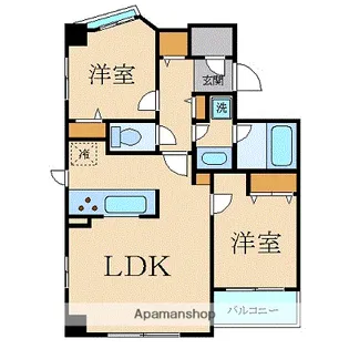 カスタリア茅場町【9階】の間取り