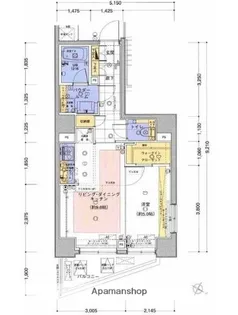 パークヴィスタ日本橋浜町【801号室】の間取り