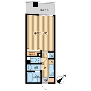 MISUZ COURT門前仲町【4階】の間取り