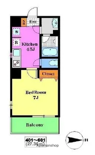東京都台東区東上野1丁目【マンション】の間取り