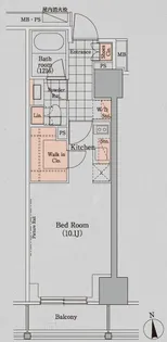 パークハビオ門前仲町【2階】の間取り