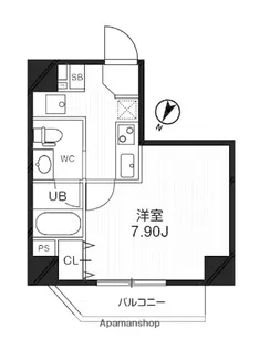 1Kの間取り画像