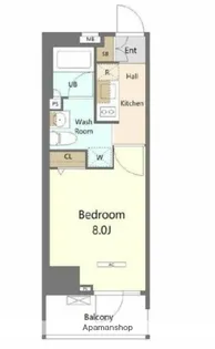 グランドコンシェルジュ日本橋【6階】の間取り