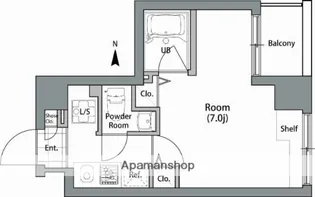 シャンブリーズ御茶ノ水【4階】の間取り