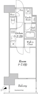 カナルフロント芝浦【8階】の間取り