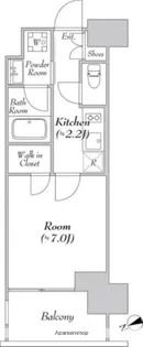 カナルフロント芝浦【9階】の間取り