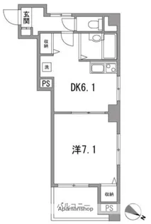 コンフォート築地【3階】の間取り