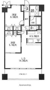 ロングエイトⅢ【6階】の間取り