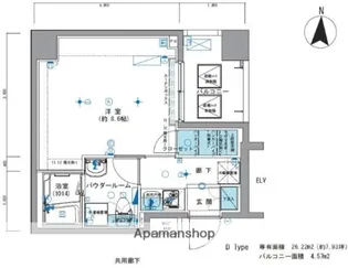 メインステージ亀戸Ⅲ【4階】の間取り