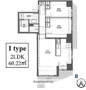 東京都江東区清澄1丁目【マンション】の間取り