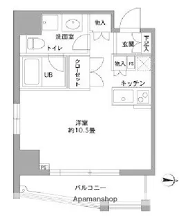 東京都江東区新大橋2丁目【マンション】の間取り