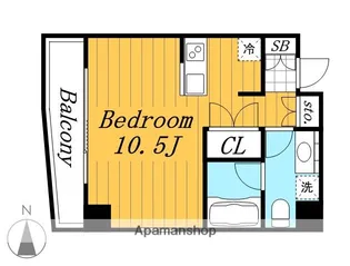 東京都江東区新大橋2丁目【マンション】の間取り
