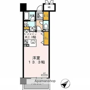 ロイヤルパークス豊洲【3階】の間取り