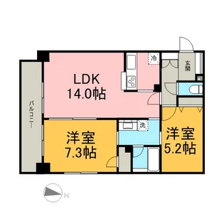 アリュージュ両国【11階】の間取り