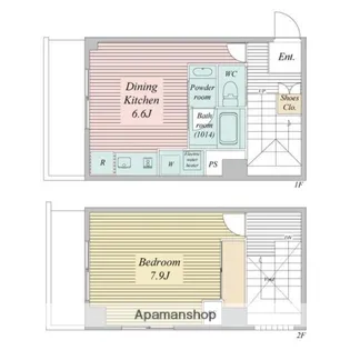 ハイリーフ芝大門【10階】の間取り