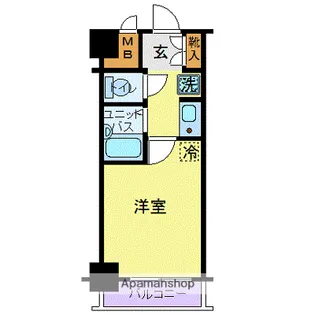 フォルトゥナ日本橋【4階】の間取り