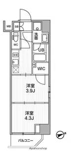 東京都台東区浅草3丁目【マンション】の間取り