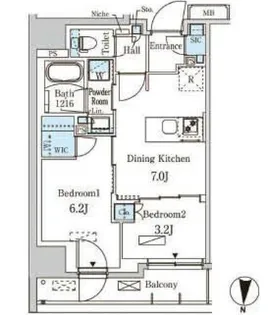 パークアクシス両国スクエア【11階】の間取り