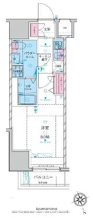 ジェノヴィア浅草駅前スカイガーデン【9階】の間取り