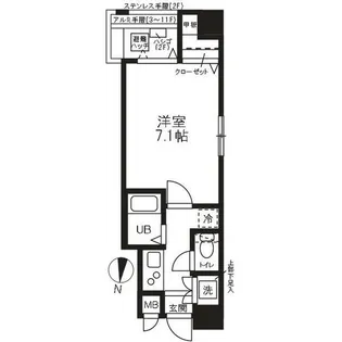 ルリオン両国【4階】の間取り