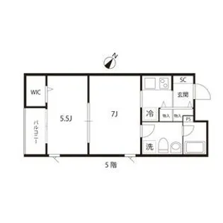 アリカ曳舟【5階】の間取り