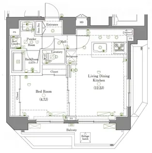 DIPS墨田EAST【8階】の間取り