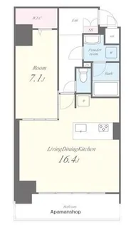 VOLGA BLDG アドグリシーヌ 竜泉【4階】の間取り