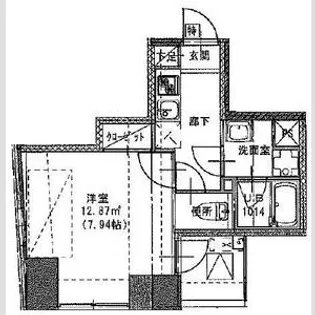 SーRESIDENCE日本橋浜町【3階】の間取り