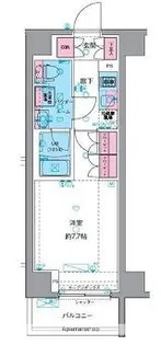 ジェノヴィア南千住Ⅵスカイガーデン【3階】の間取り