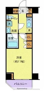 ジェノヴィア南千住Ⅵスカイガーデン【4階】の間取り