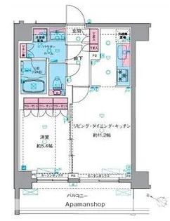 ジェノヴィア南千住Ⅵスカイガーデン【3階】の間取り