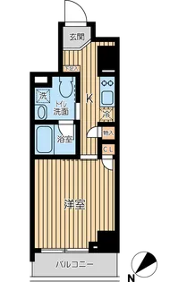 オーキッドレジデンス蔵前Ⅱ【0504号室】の間取り