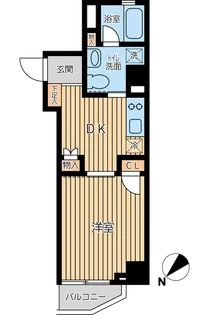オーキッドレジデンス蔵前Ⅱ【2階】の間取り