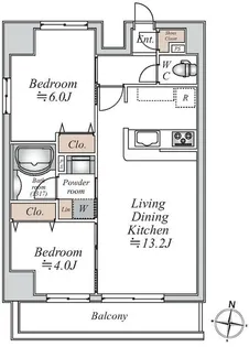 グランカーサ大島【12階】の間取り